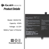 K KYUER 42Wh B31N1732 Baterie pro notebook Asus Vivobook S14 S430FA S430FN S430UA S430UAN S430UN S430UF K430F K430FA K430U V430U